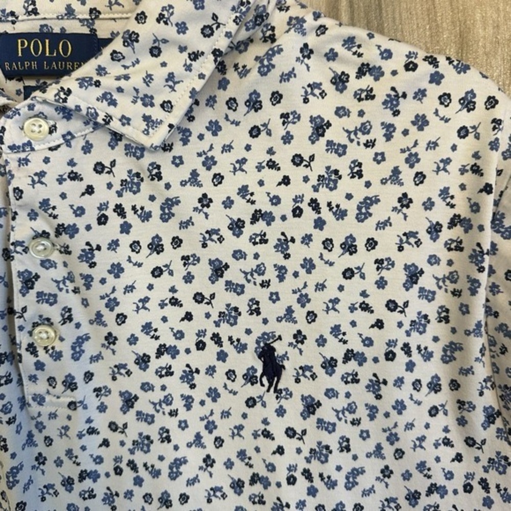Polo Ralph Lauren Men's Classic‎ Fit Soft Cotton Polo Floral Size XL Golf Casual